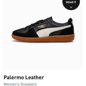 Puma Palermo Black and White Sneakers